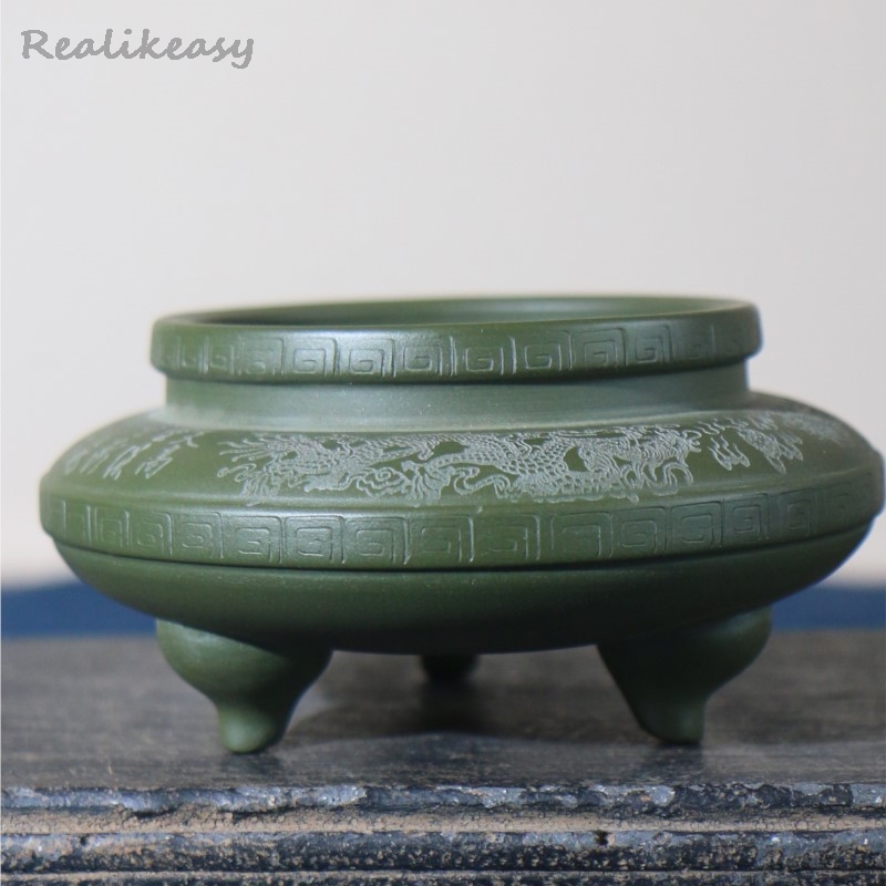 Tagine Clay Pot - Vaso bonsai in argilla viola fatto